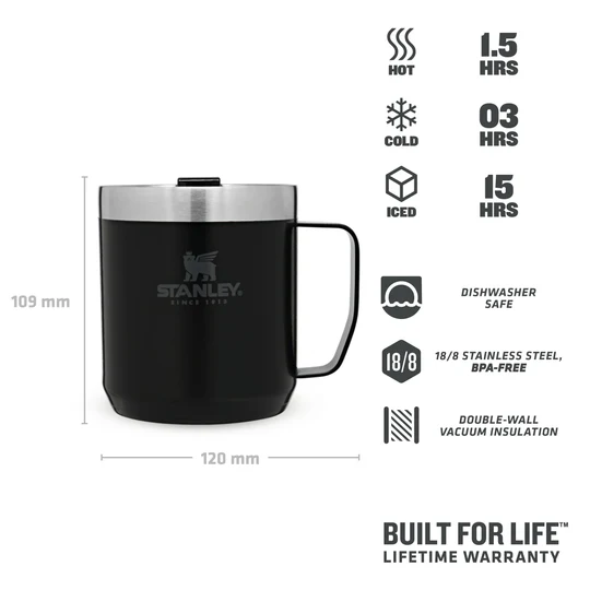10-09366-006 (2) ماگ استنلی سری CLASSIC مدل Legendary Camp Mug حجم 350 میلی لیتر