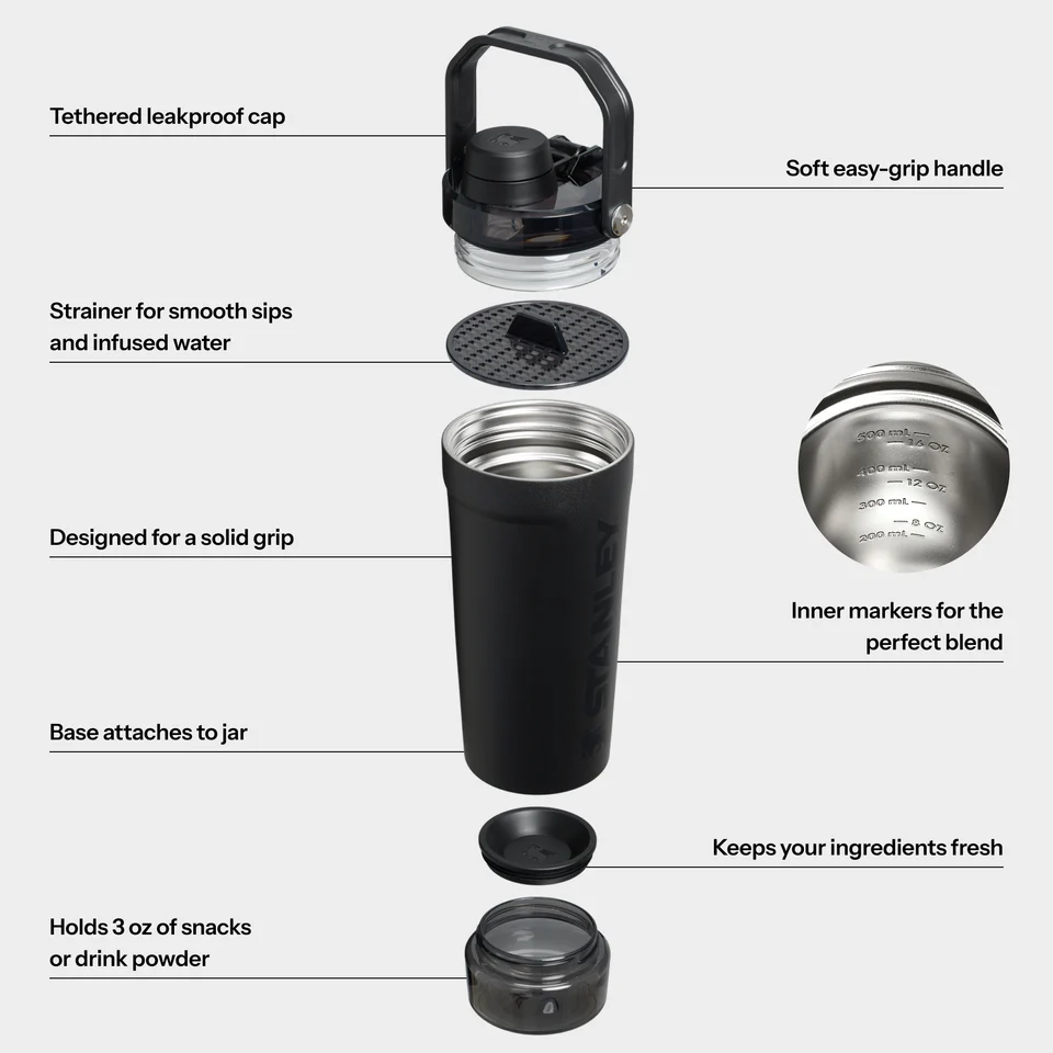 شیکر مخزن دار استنلی مدل The Active Shaker حجم 590 میلی لیتر