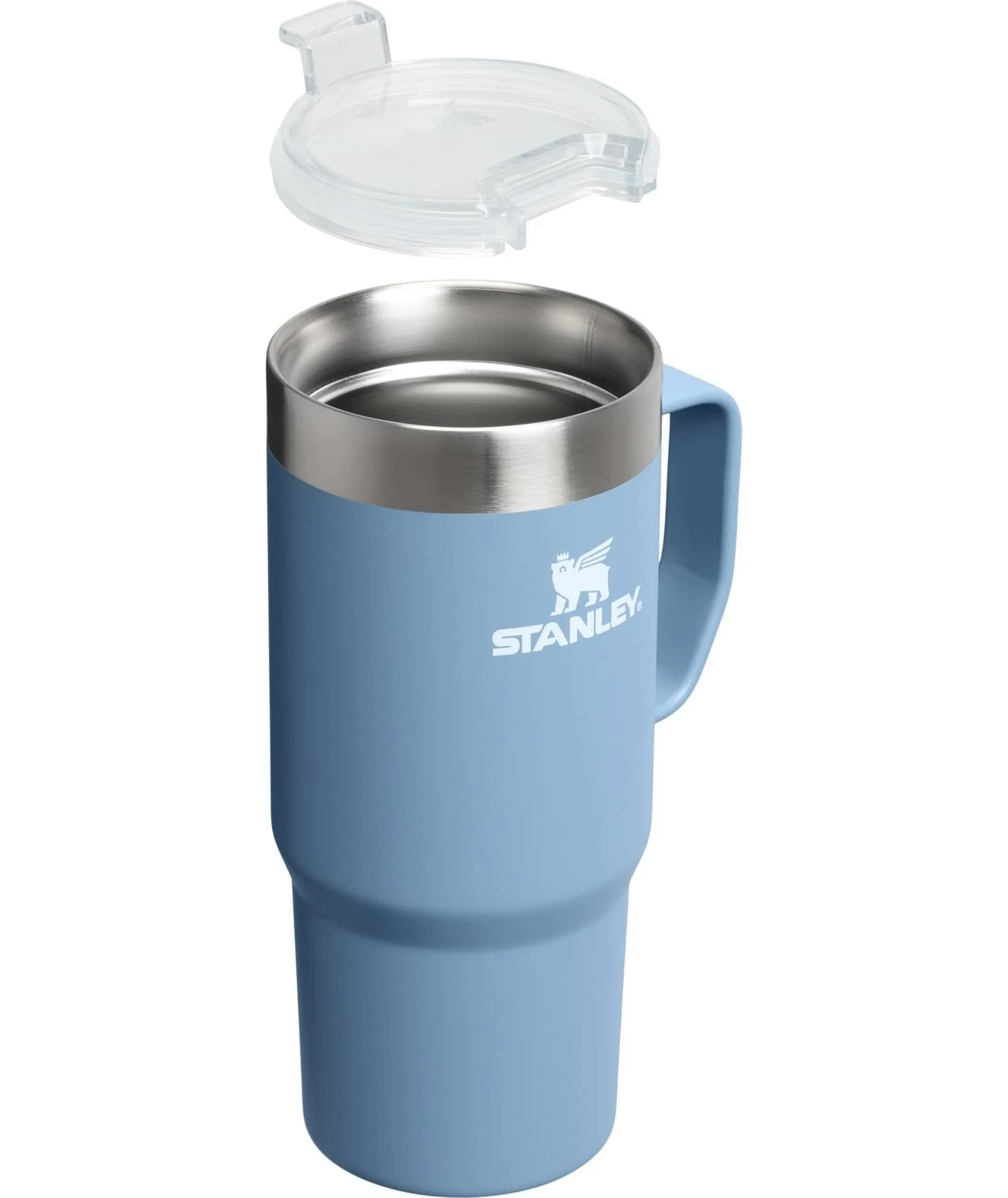 indigo لیوان تامبلر دسته دار استنلی مدل The Everyday Suburban Mug حجم 470 میلی لیتر
